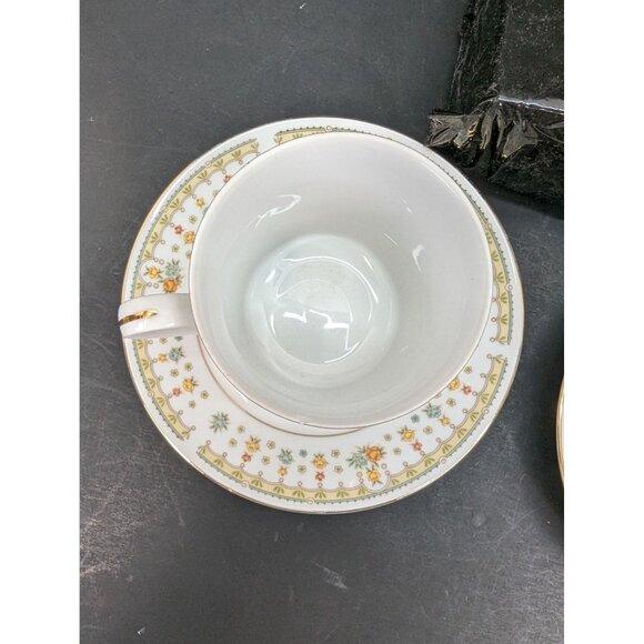 Garden Bouquet Fine China 4078 Replacement Cup and Saucer Set Lot of 2 - Picture 7 of 10